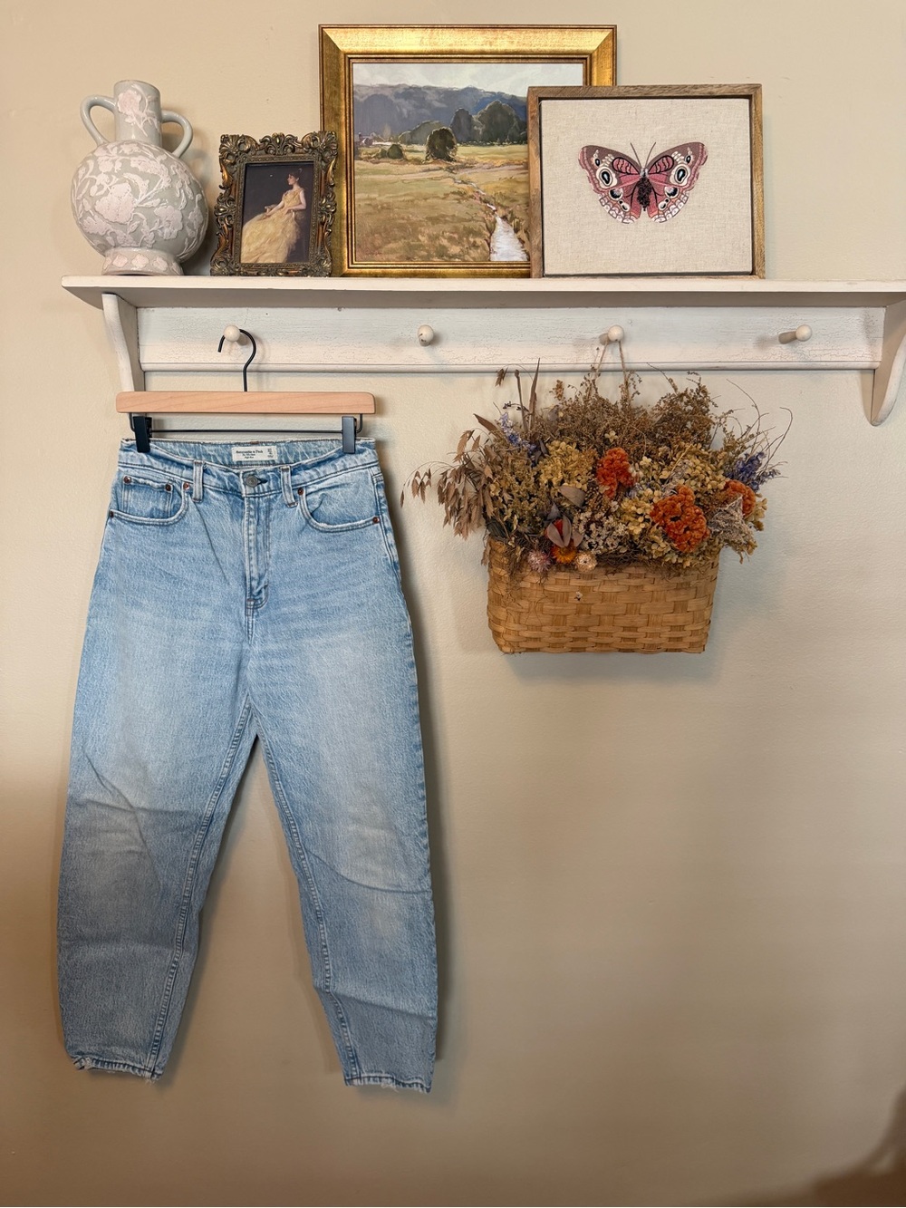 Abercrombie & Fitch Light Blue Boyfriend Jeans